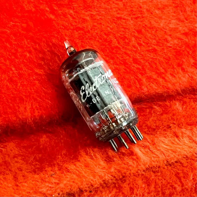GE 12av7 1960’s 5965 preamplifier tube preamp valve original vintage USA image 1