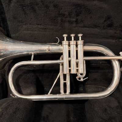Vintage Courtois Flugelhorn 60-70s - Silver image 1