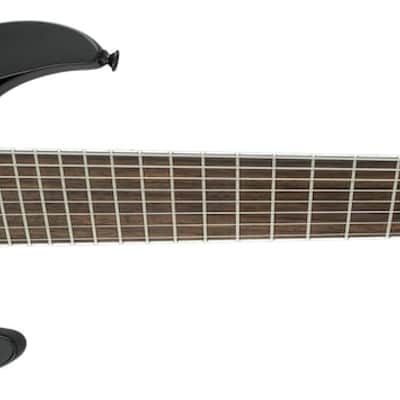 Jackson X Series Soloist Arch Top SLAT8 MS Electric Guitar. Laurel FB, Multi-Scale, Gloss Black image 2