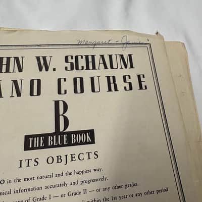 Vintage 1945 John W. Schaum Piano Course books B - G -Used Vintage old image 9
