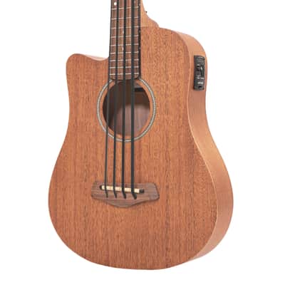 GOLD TONE MicroBass M-Bass LEFTY 4-string A/E Short-Scale Fretted BASS guitar w/ BAG new image 3