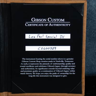 Gibson Custom Les Paul Special DC Figured Maple Top VOS Cobra Burst CS600389 image 7