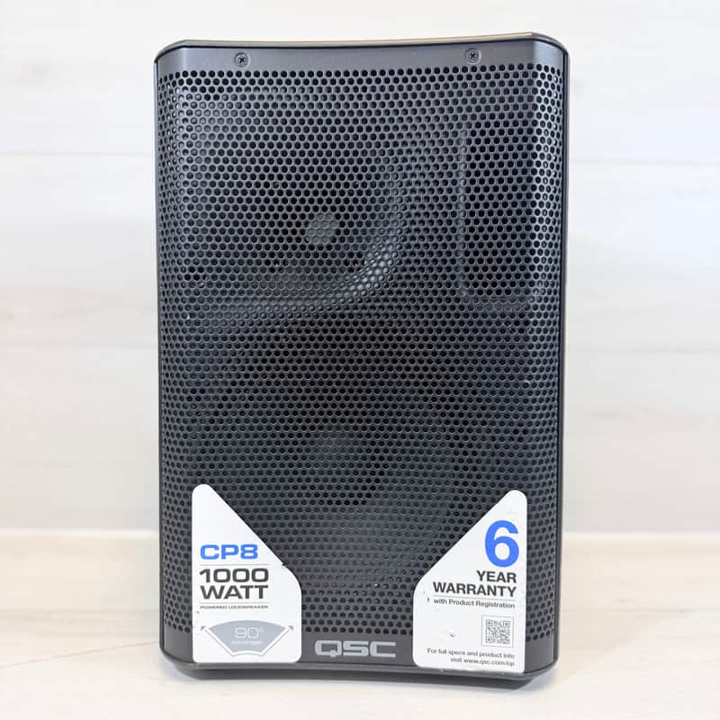 QSC CP8 8" 1000W Compact Powered PA Speaker / Floor Monitor Current Production image 1