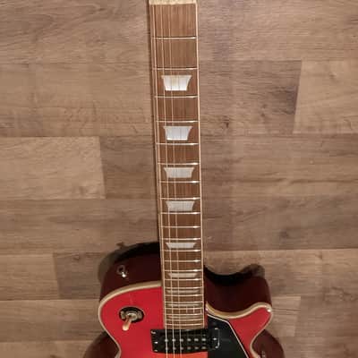 Harmony H-90 Single Cut Late 70s Lawwsuit Era Red Cherryburst image 8