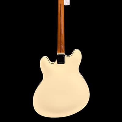 Fender Tom DeLonge Sticker Starcaster Electric Guitar - Olympic White image 4