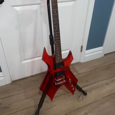 1999 BC Rich Ice Acrylic Warlock Guitar See Thru Red Lucite w OHSC image 6