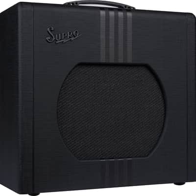 Supro Delta King 12 Reverb Black/Black (15 Watts, 1x12"), Black image 2