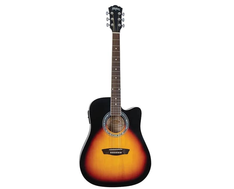Washburn WA90CEVSB Dreadnought Linden Top Okoume Neck 6-String Acoustic-Electric Guitar image 1