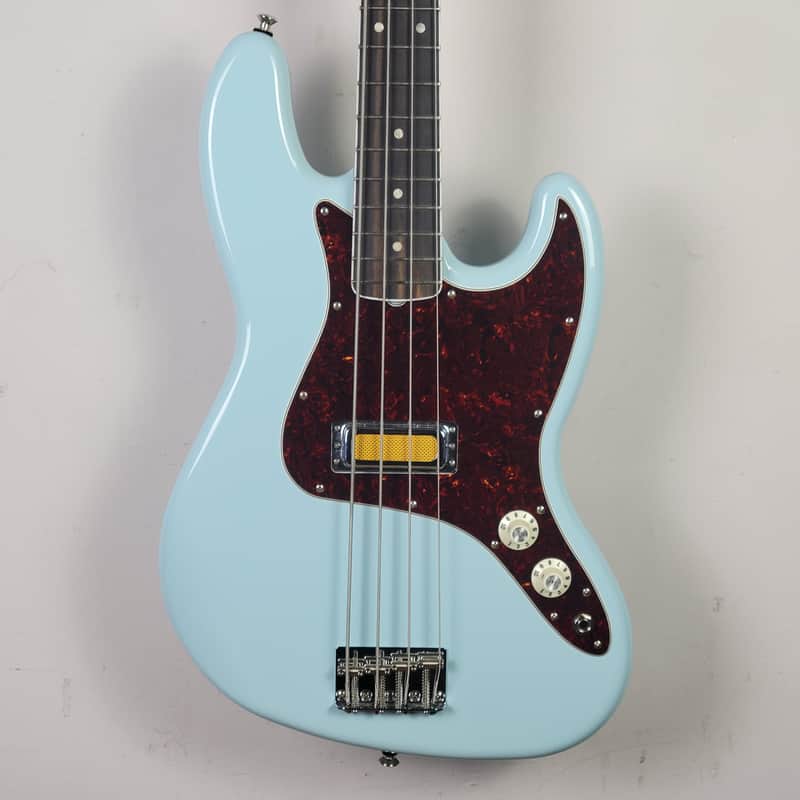 2023 Fender Gold Foil Jazz Bass - Sonic Blue With OHSC image 1