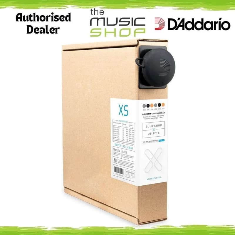 25 Set Bulk Box, D'Addario XS 12-53 Coated PB Acoustic Guitar Strings, XSAPB1253 image 1