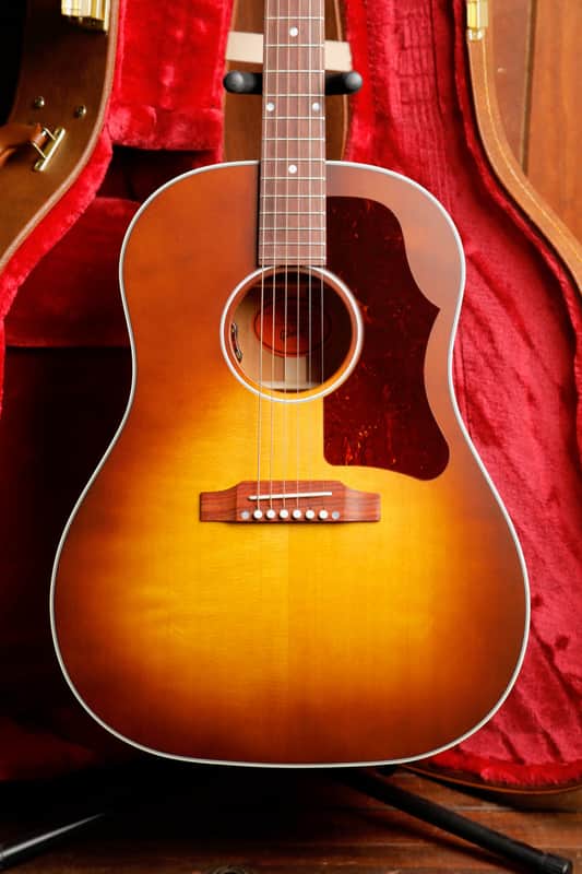 Gibson J-45 Faded 50s Faded Sunburst Acoustic-Electric Guitar image 1