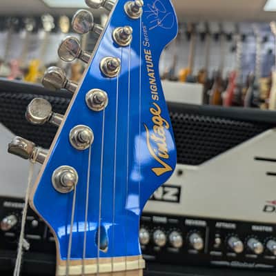 Vintage V6-CAB Reissued Series SSS 2023 - Candy Apple Blue image 15