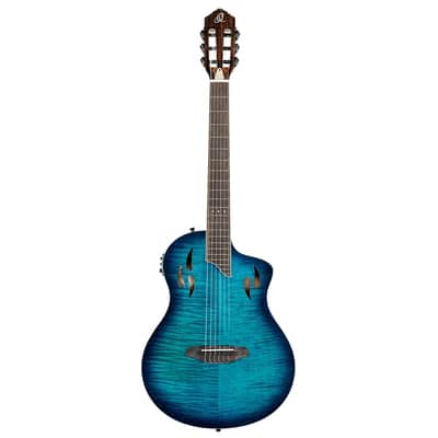 Ortega RTPDLX-FMA TourPlayer Series Solid Okoume Body Slim Neck Nylon 6-String Acoustic-Electric Guitar w/Gig Bag image 4