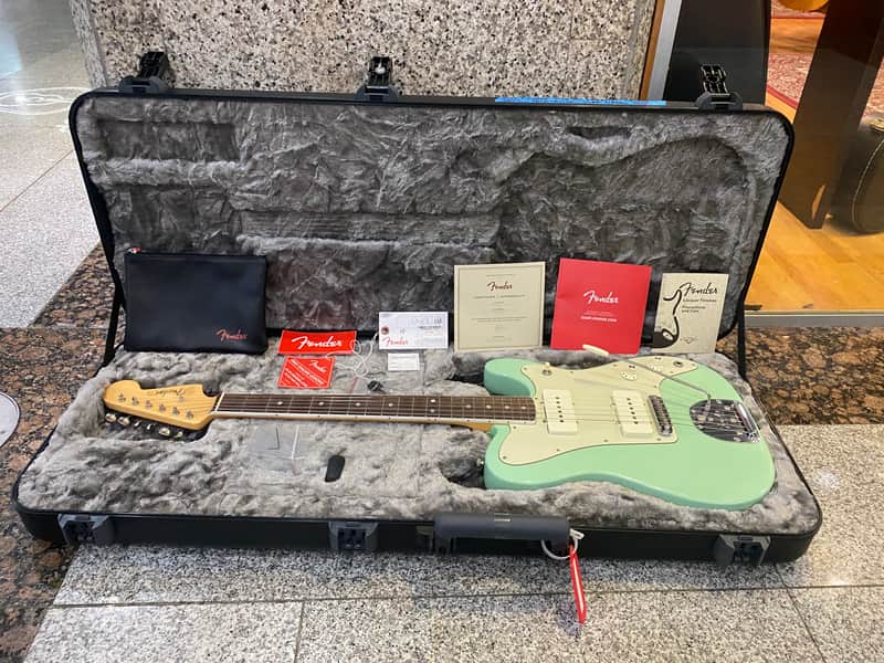 Fender 2018 Ltd Ed Parallel Universe Jazz-Telecaster Electric Guitar, RW FB, Surf Green image 1