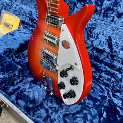 ♚ PRISTINE ♚ 2017 RICKENBACKER 350V63 Liverpool ♚ LUSH DEEP FIREGLO !♚ 6.2 LBS !♚ TOASTERS♚SAVE ££s. *360*330*325 image 18
