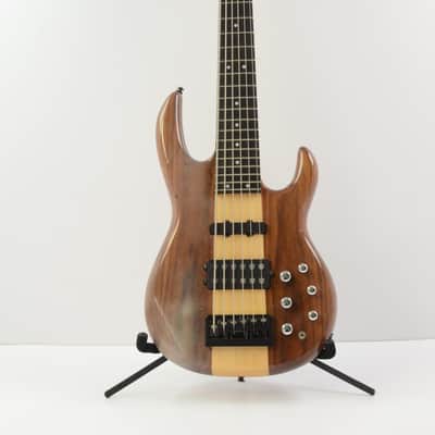 Carvin LB76 Electric 6-String Bass - Natural w/ Gig Bag - Cloudy Finish - LB-76 image 2