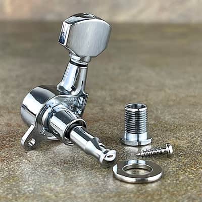 Gotoh Schaller style Knob Tuners - Chrome - SG381-07 - 6 in a line 07223CX image 3