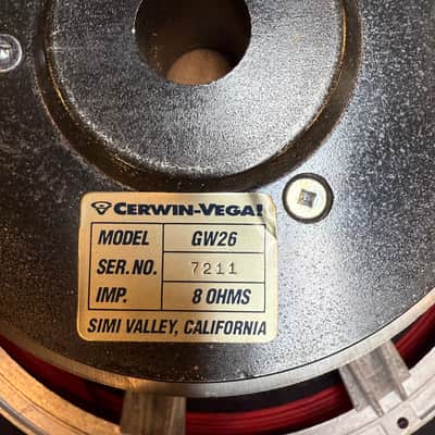 Cerwin Vega GW26 Sold for parts has voice coil rub image 4