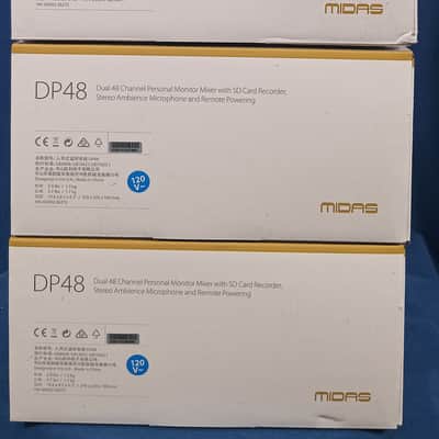 Midas DP48 Dual 48-Channel Personal Monitor Mixer with SD Recorder - 2021 - Black - NEW (1 Opened 4 Sealed Boxes) Set of 5 image 3