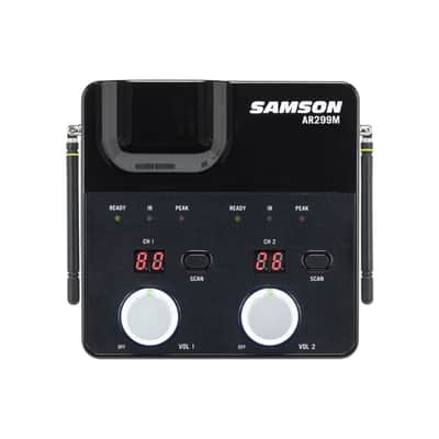 Samson Concert 288m Presentation Dual-Channel UHF Wireless System with Tabletop Receiver (Band D) image 3