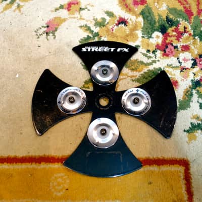 Factory Metal Percussion Factory Metal Percussion Street FX Black Cross Crashersz with jingles image 1
