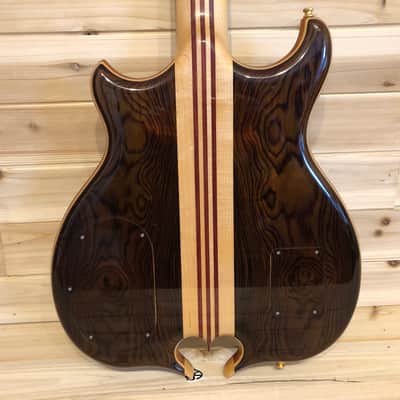 Alembic Mark King Deluxe Custom Lined Fretless 5 string Bass 2002 CocoBolo LED's image 16