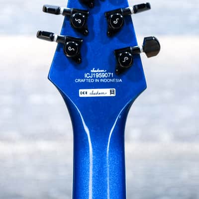 Jackson X Series Soloist Arch Top SLAT7 MS Metallic Blue Electric Guitar w/Bag image 6