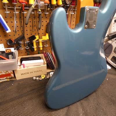Fender '62 Jazz Bass Stack Knob Reissue - USA 1998 - Lake Placid Blue image 8