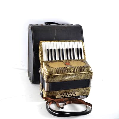 Immagine Vintage, Rare, German Made, Top Quality Accordion Weltmeister - 12 bass + Original Hard Case & Straps - from the Golden Era - 23