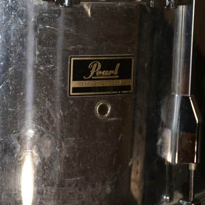 Pearl Export 7 Piece Drum Set 90's Chrome w Premier Snare Drum 90s W/ Cases image 14