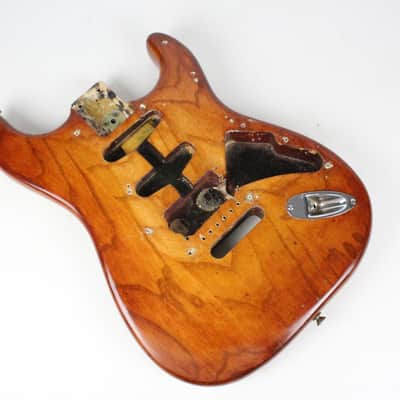 1978-1979 Vintage Fender Stratocaster 3-Bolt Ash Body Stripped 1970's Guitar image 3