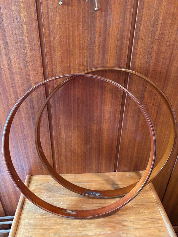 22” Wood Drum Hoops - Stained/Lacquered (X2) image 1