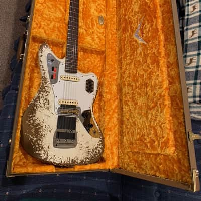 Fender Custom Shop 1964 Jaguar Super Heavy Relic Olympic White image 1