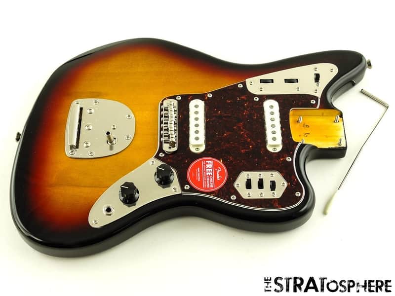 Fender Squier Classic Vibe 70s Jaguar LOADED BODY, Guitar Parts 3TS image 1