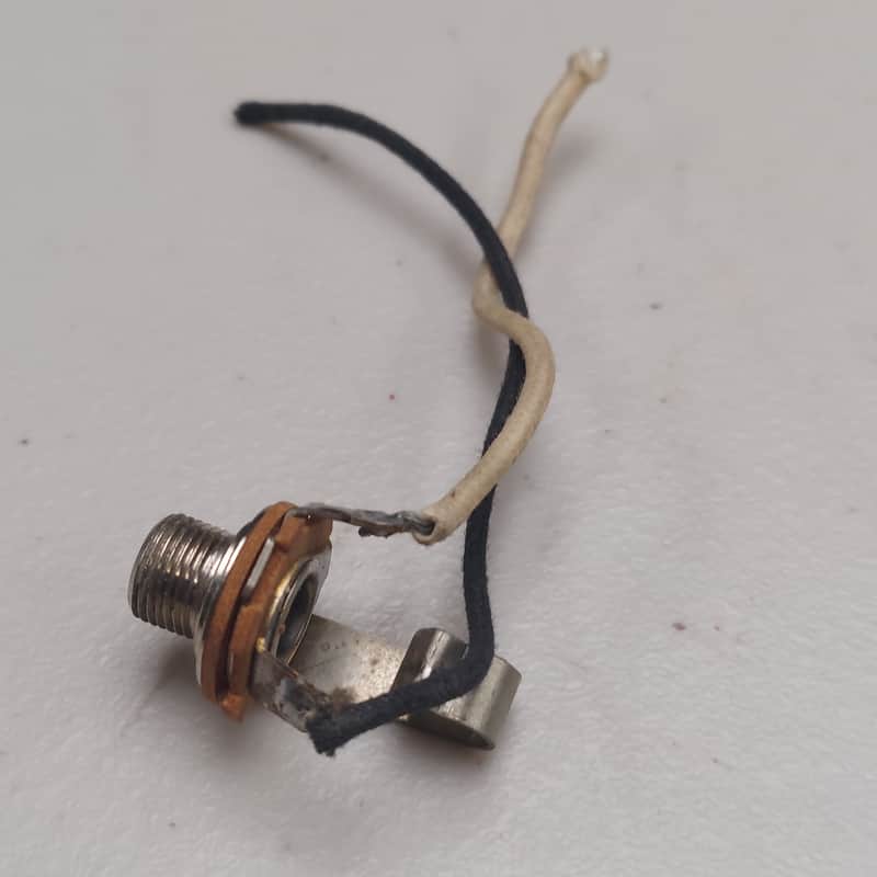 1960's Fender Mustang Input Jack with Original Wire (E-221) image 1