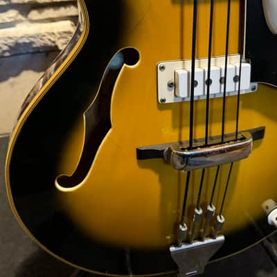 Eko Model 99 Bass 1960's  - Brownburst image 8