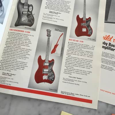 Guild Catalog, Amplifier Catalog Supplement, Catalog Price List, Strings Price List VINTAGE Rare Case Candy Starfire Capri Polara Thunderbird image 4