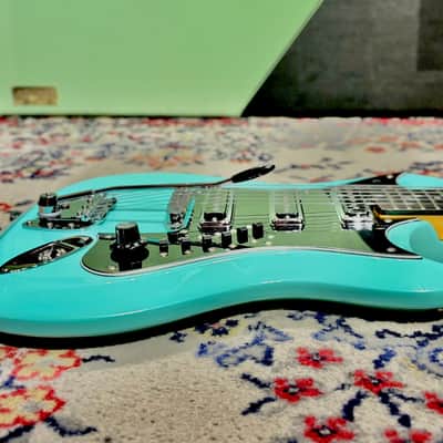 2015 Hagstrom RetroScape Series H-III - Limited Edition 50th Anniversary - Aged Sky Blue w/ Case image 15