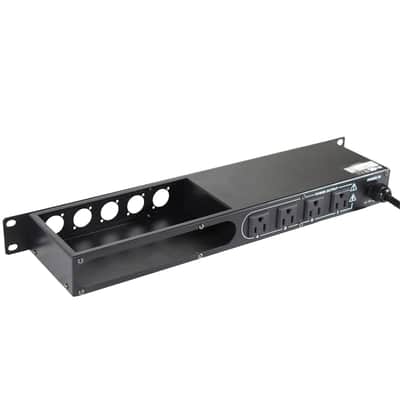 ProX 1U 15Amp 4 Channel Circuit Breaker Switch Panel w 2 USB & 5 Punched Spaces image 3