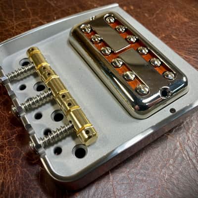 Van Dyke-Harms Filtertron/Bigsby Telecaster Bridge & Compensated Saddle Combo 2024 - Stainless Steel image 4