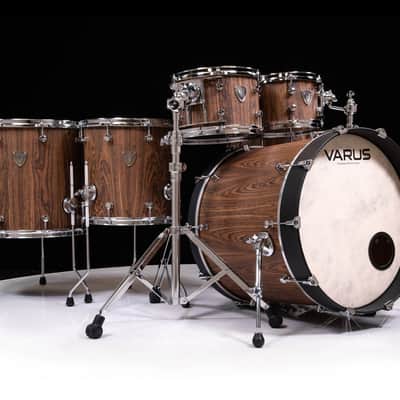 Varus Drums 5pc Shell Pack Mahogany Shells - Bocote Outer Ply image 1