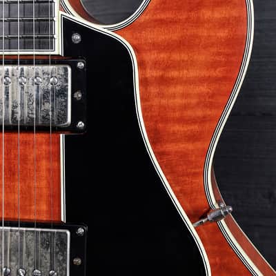 Eastman T59/TV-AMB Amber Semi-Hollowbody Electric Guitar image 11