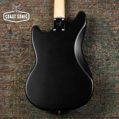 2010 Fender FSR '69 Mustang MG-MH-STP Matching Headstock Stoptail Matte Black Made in Japan MIJ image 3