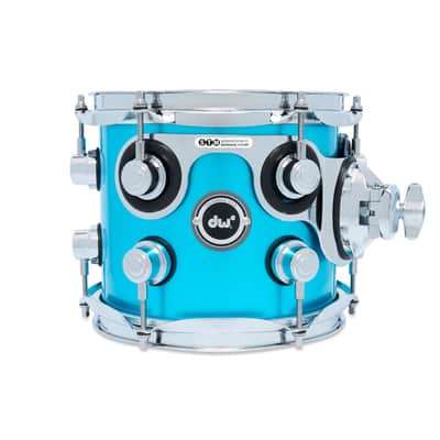 DW DWe Electronic/Acoustic Tom 8x7 Laser Blue Metallic image 3