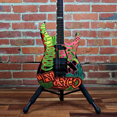 ESP Michael Wilton M-II Custom 1990 NYC Graffiti Graphic "Queensryche" image 5
