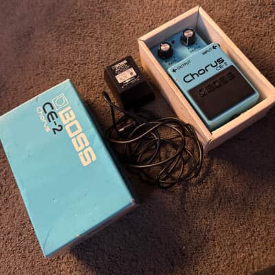 Boss CE-2 Chorus (Green Label) 1984 - 1988 W/ Original Box & Power Supply image 1