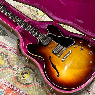 Vintage 1961 Gibson ES-335 Semi-Hollow in Sunburst with Original Lifton Case image 15