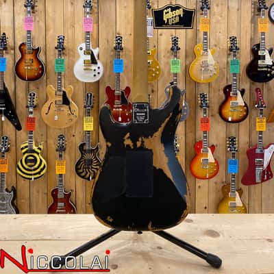 CHARVEL Pro-Mod Relic San Dimas Style 1 HH FR PF, Pau Ferro Fingerboard, Weathered Black image 19