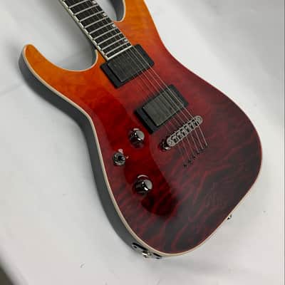 ESP E-II Horizon NT-II LH Tiger Eye Amber Fade Left-Handed Electric Guitar + Hard Case NT2 NT 2 image 10