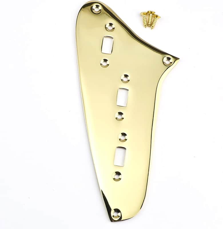 Fender Jaguar Stainless Steel Upper Control Plate - Gold image 1